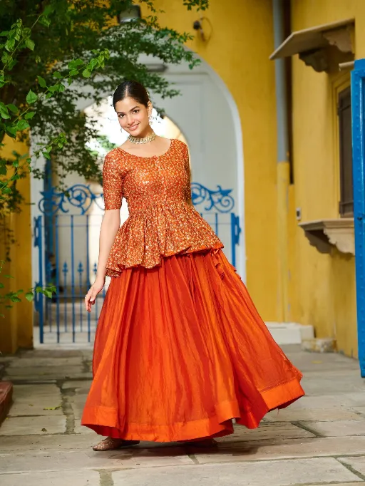 LW-7137 Fendy Embroidered Stitched Lehenga Choli Catalog - Image 10