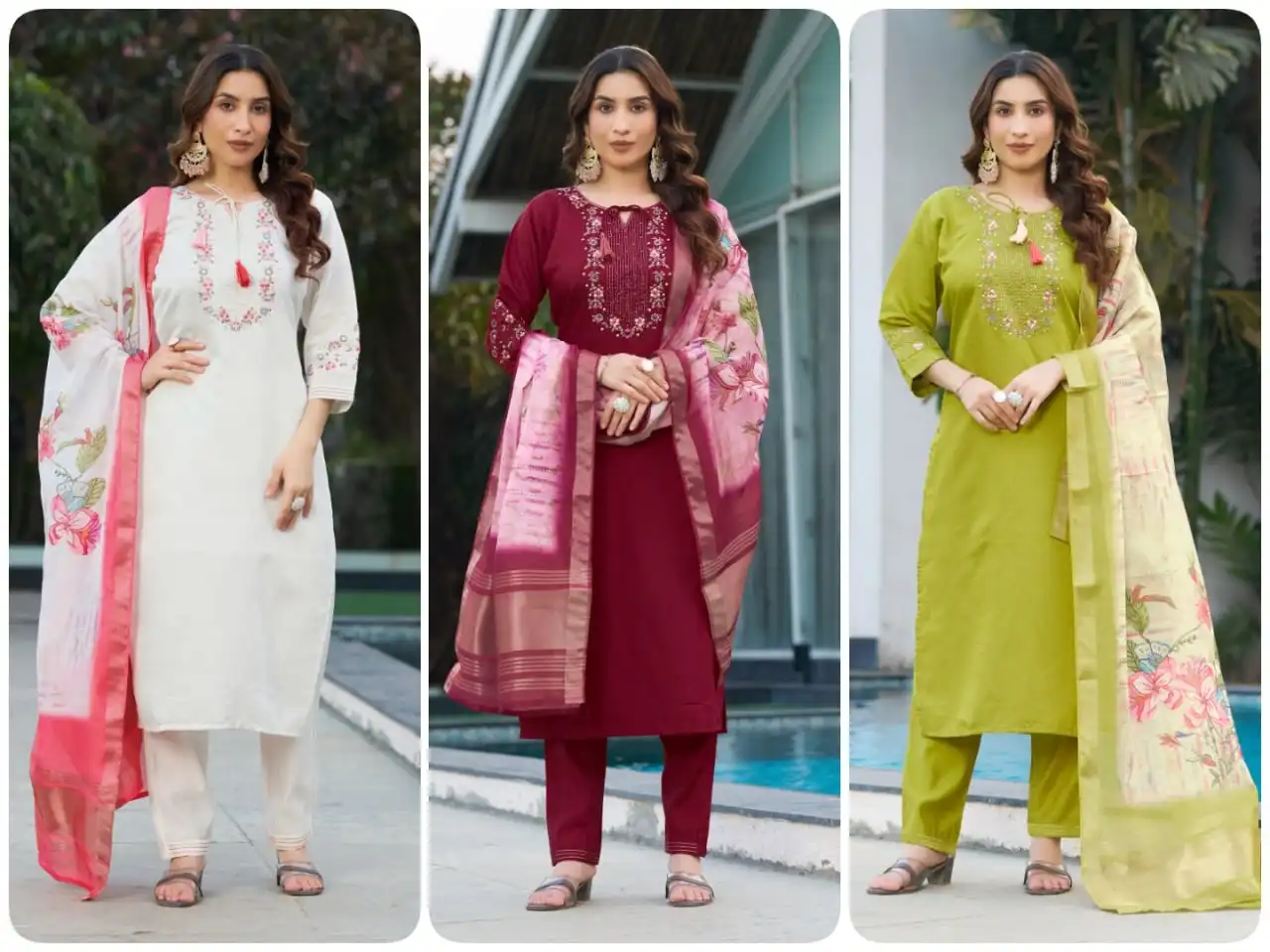 Lila Vol 15 Wholesale Viscose Silk Kurti With Bottom Dupatta Catalog - Image 5