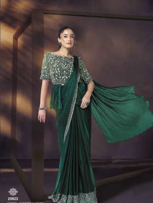 Mahotsav Mohmanthan 25900 Celeste Designer Ready To Wear Saree Collection - Image 3