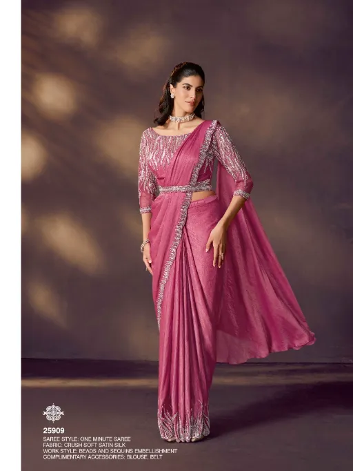 Mahotsav Mohmanthan 25900 Celeste Designer Ready To Wear Saree Collection - Image 19