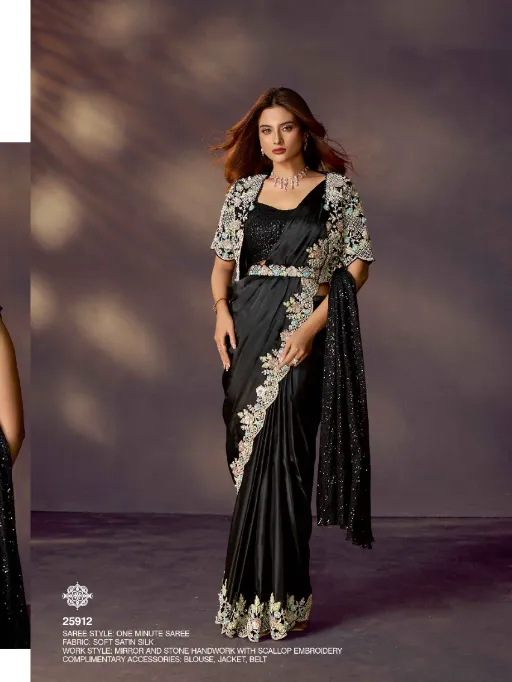 Mahotsav Mohmanthan 25900 Celeste Designer Ready To Wear Saree Collection - Image 17