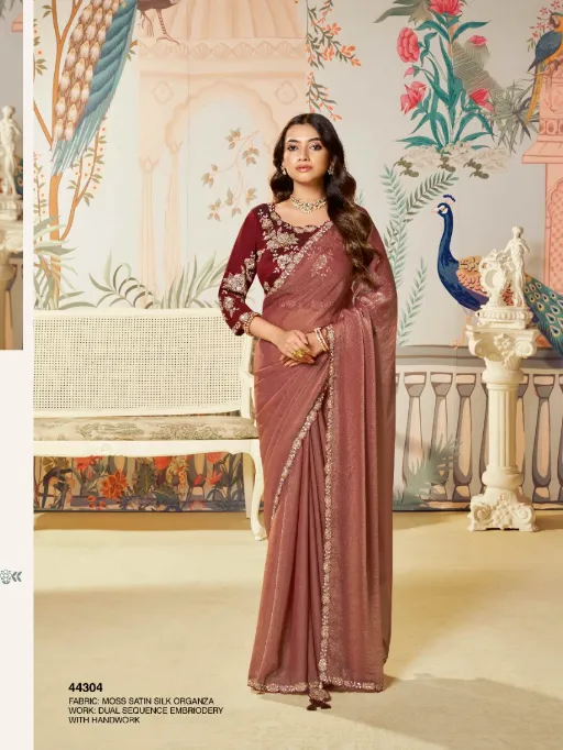 Mahotsav Norita 44300 Seerat Satin Organza Silk Saree Collection