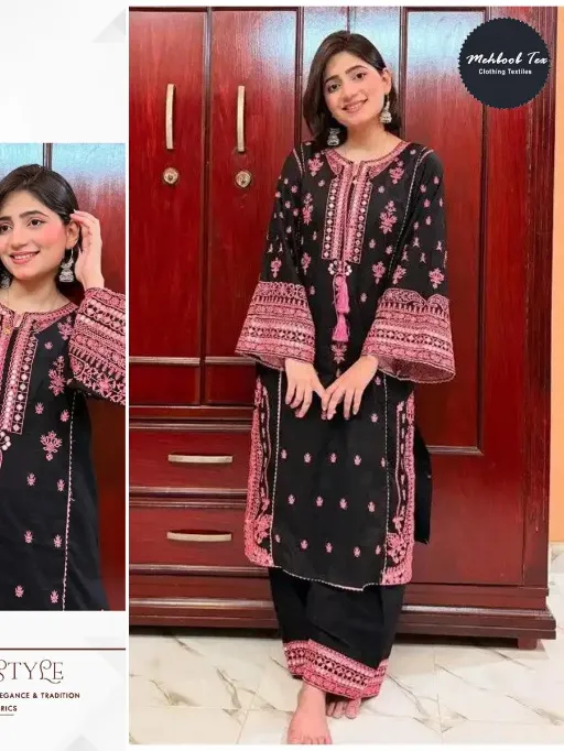 Mehboob Tex 1739 Pure Rayon Embroidered Pakistani Salwar Kameez