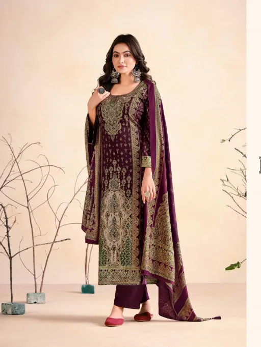 Mumtaz Hamsafar Viscose Pashmina Digital Dress Material Collection - Image 3