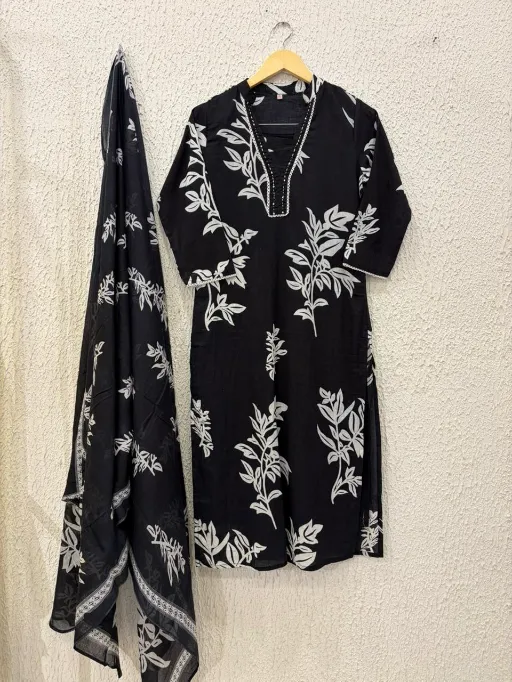 Naisha K 342 Wholesale Cotton Casual Wear Kurti With Bottom Dupatta Naisha K 342 Wholesale Cotton Casual Wear Kurti With Bottom Dupatta