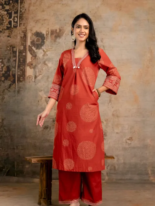 Naisha K 350 Wholesale Pure Cotton Discharge Salwar Suit Collection - Image 3