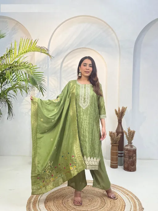 Naisha K 362 Readymade Wholesale Ho Muslin Festival Wear Salwar Suit - Image 4