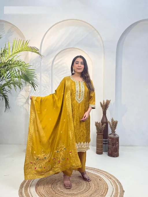 Naisha K 362 Readymade Wholesale Ho Muslin Festival Wear Salwar Suit - Image 2