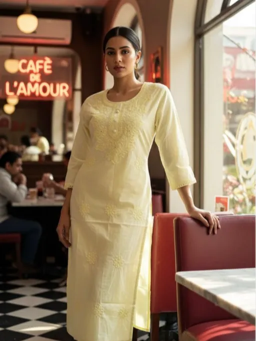 Naisha K 388 Vol 2 Wholesale Cotton Plain Chikankari Kurti With Bottom