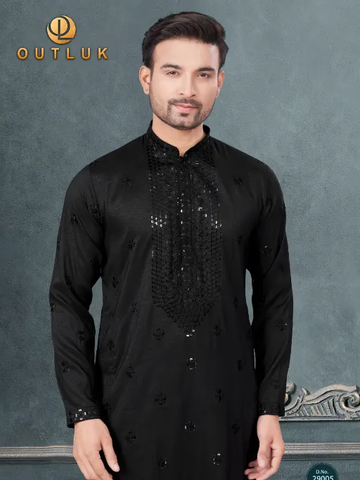 Outluk Wedding Vol 29 Pure Silk Embroidered Kurta Collection