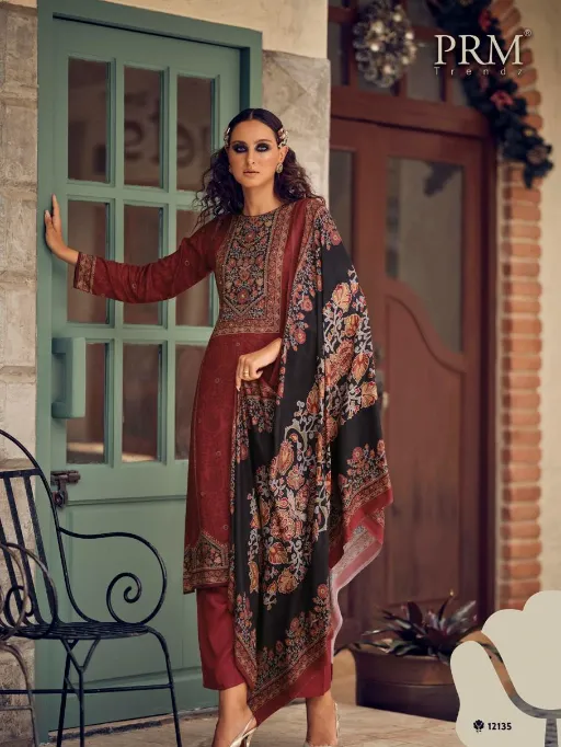 PRM TRENDZ Prm Rose Wholesale Viscose Pashmina Salwar Suit - Image 5