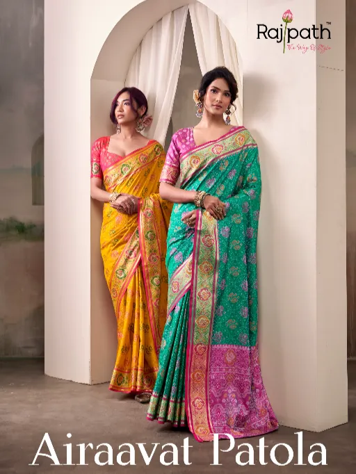 RajPath Fabrics Airaavat Patola Silk Saree Catalog - Image 8