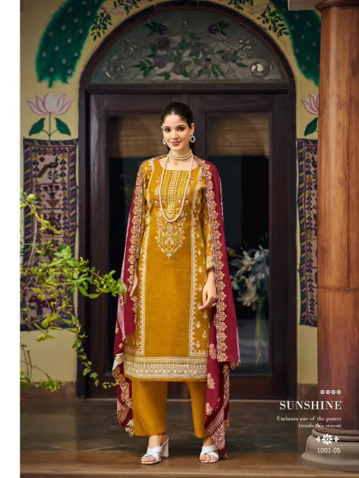 Riaz Arts Bin Saeed Vol 11 Wholesale Cotton Digital Prints Embroidery Dress Material - Image 5