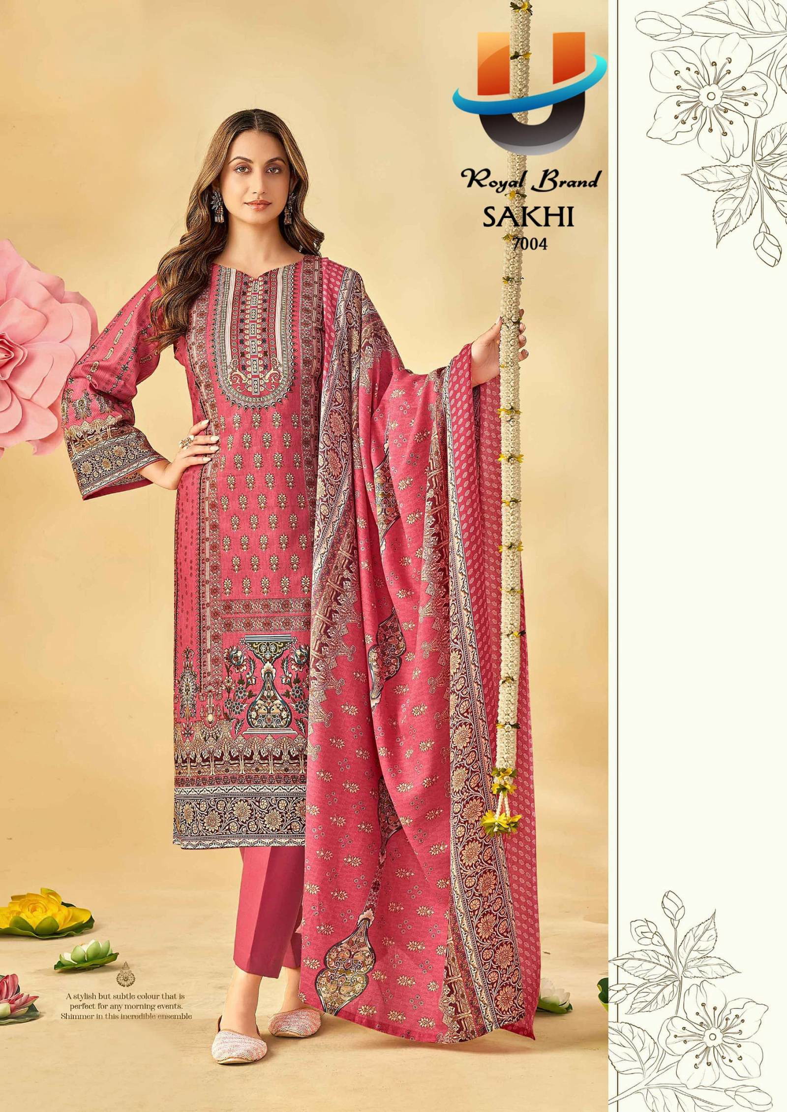 Royal Sakhi Vol 7 Cotton Printed Dress Material Collection - Image 8