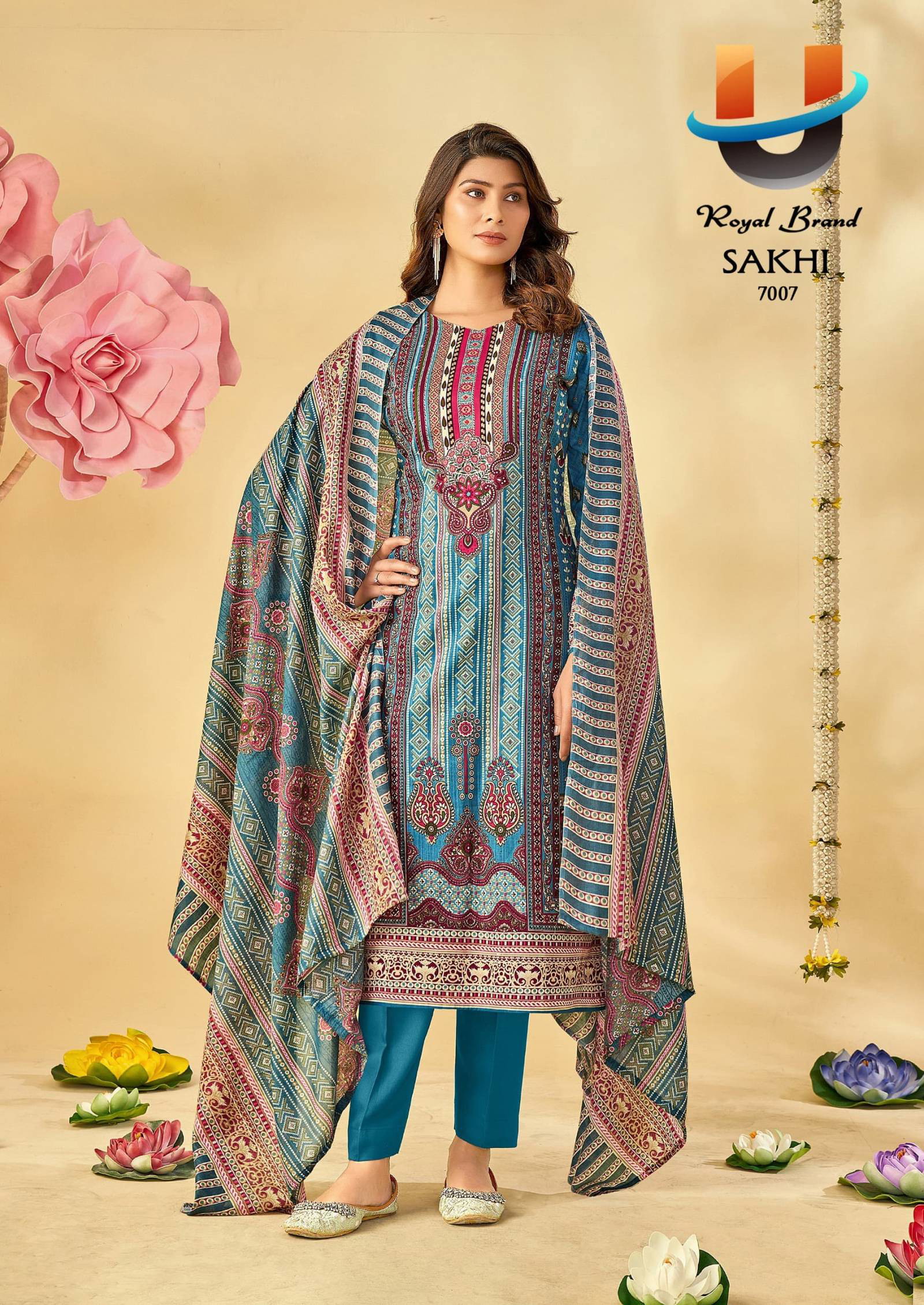 Royal Sakhi Vol 7 Cotton Printed Dress Material Collection - Image 2