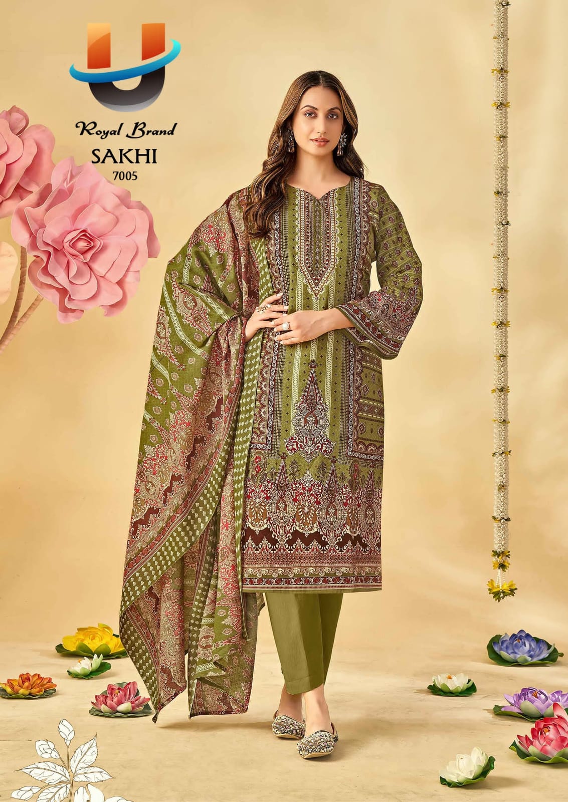 Royal Sakhi Vol 7 Cotton Printed Dress Material Collection - Image 3
