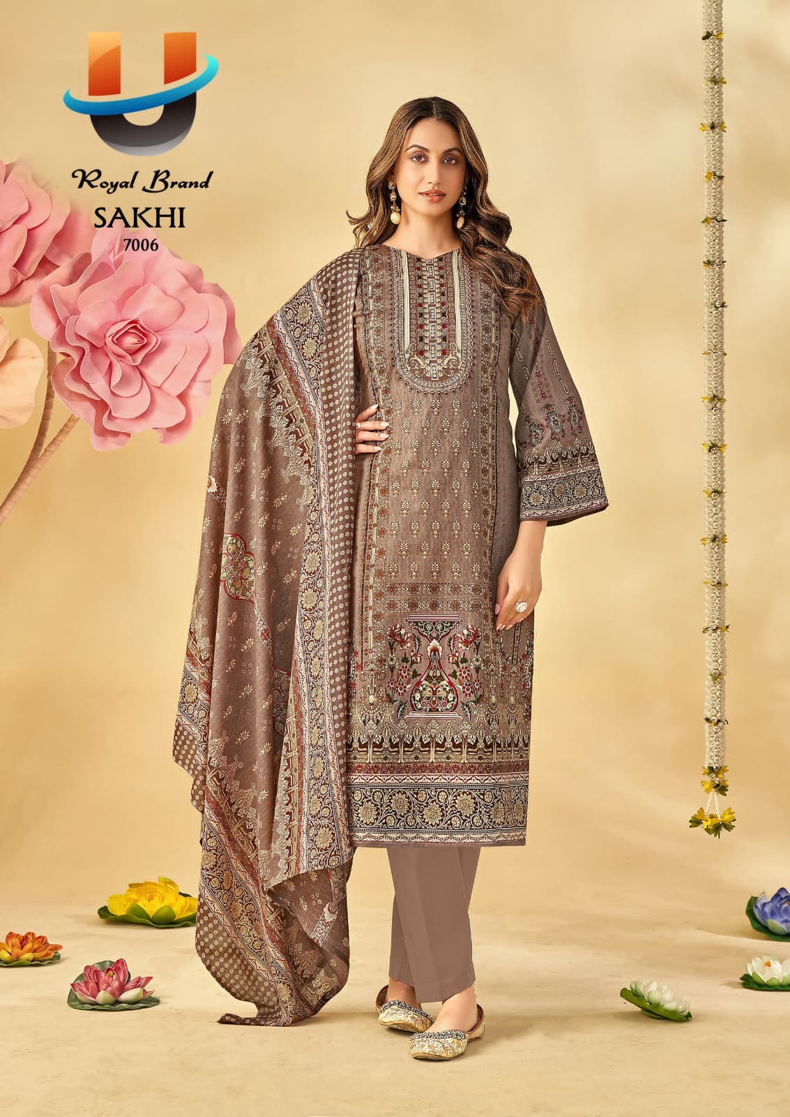 Royal Sakhi Vol 7 Cotton Printed Dress Material Collection - Image 4