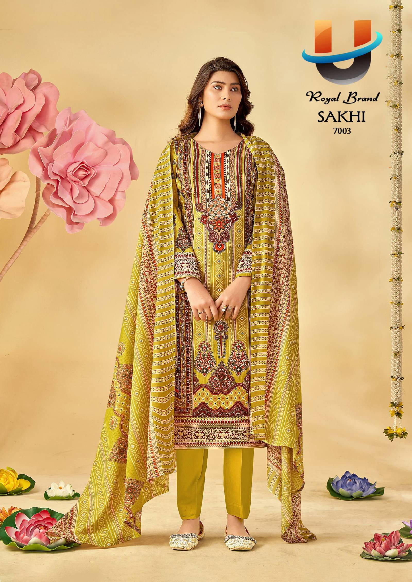 Royal Sakhi Vol 7 Cotton Printed Dress Material Collection - Image 5