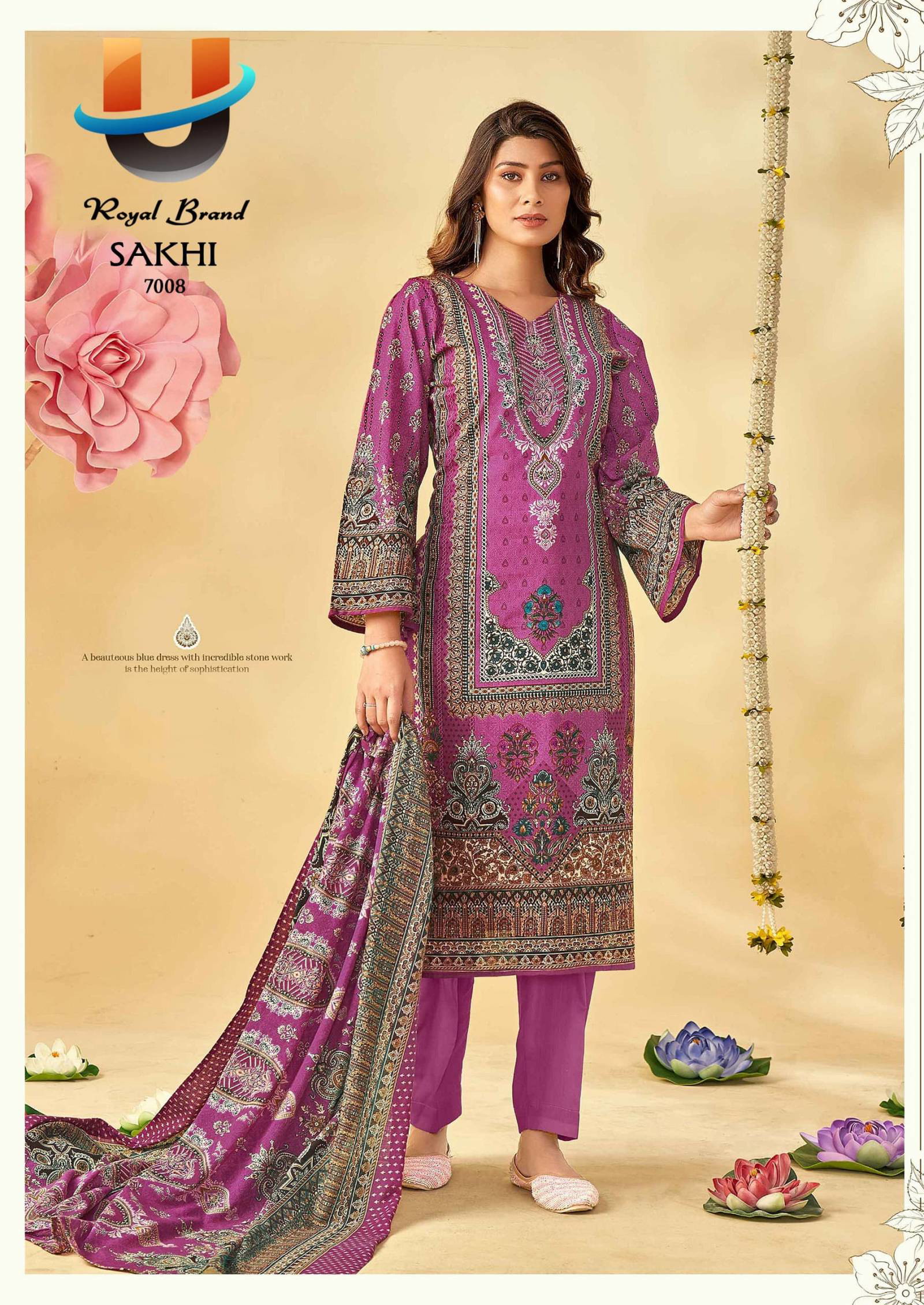 Royal Sakhi Vol 7 Cotton Printed Dress Material Collection - Image 6