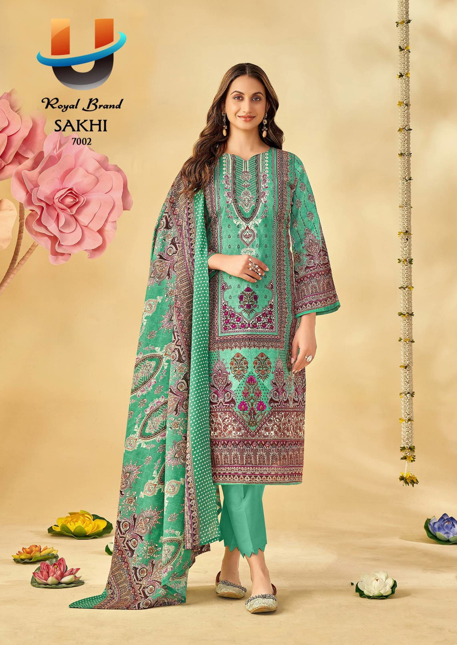 Royal Sakhi Vol 7 Cotton Printed Dress Material Collection - Image 7