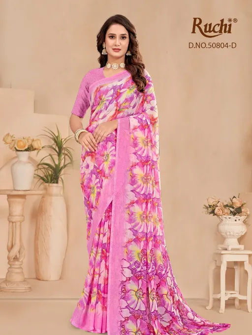 Ruchi Ragaa 23 Wholesale Georgette Saree Collection