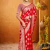 Saroj Hot Star Vol 1 Wholesale Georgette Jacquard Silk Saree Collection