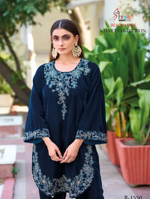 Shree R 1550 Velvet Designer Pakistani Co Ord Set Collection