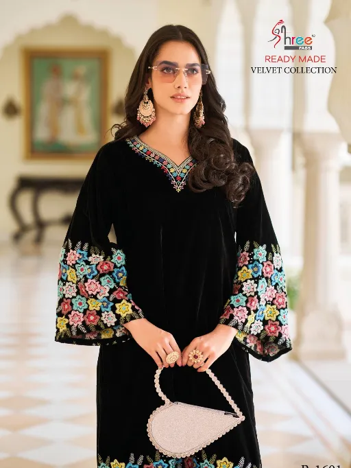 Shree R 1601 Wholesale Velvet Designer Pakistani Co Ord Set Collection