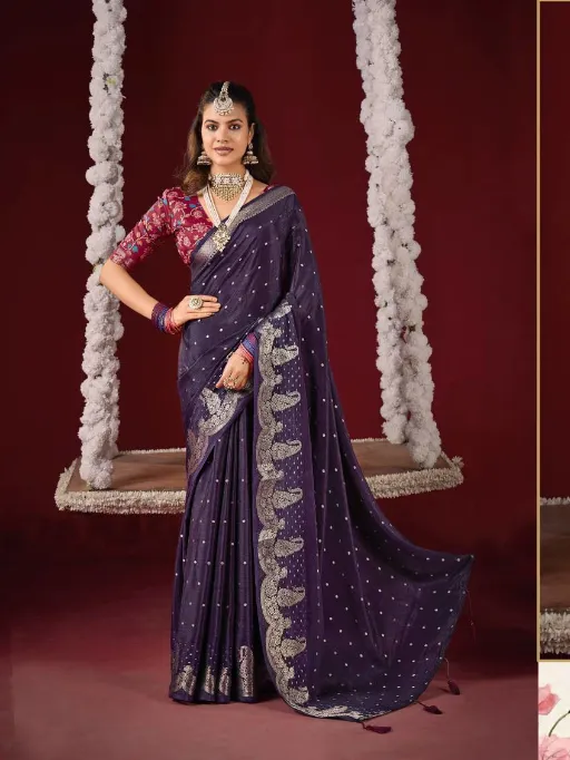 Shubh Shree Tarang Wholesale Chiffon Wedding Wear Saree Collection