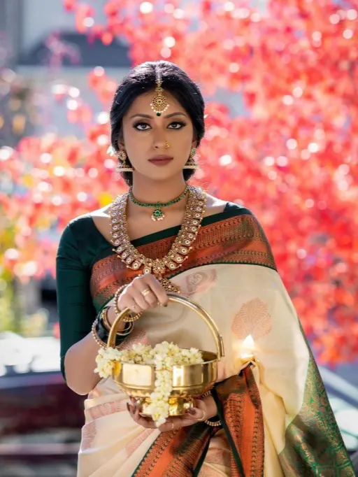 Soft Silk 5003 Beautiful Rich Pallu Jacquard Work Saree Collection