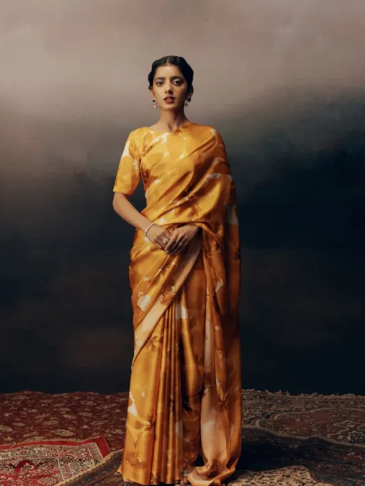 Sudha Japan Satin Digital Saree Collection