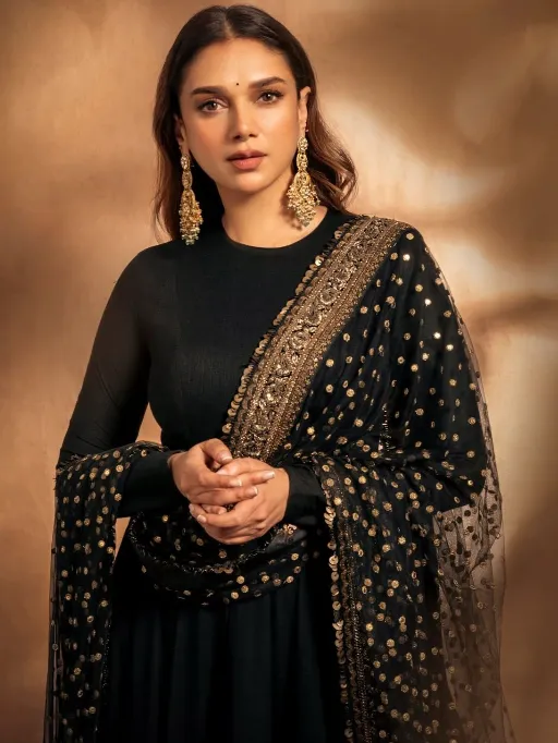 Tapi-233 Readymade Heavy Embroidered Fox Georgette Gown with Dupatta - Image 2