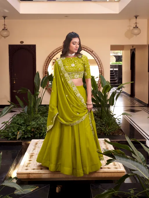 Taraa L 1439Prt Premium Designer Star Georgette Lehenga Collection