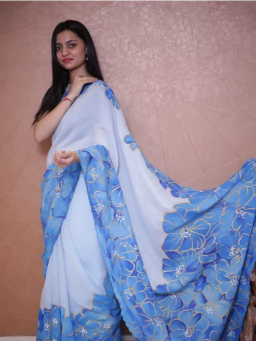 Vakratund VK4295 Organza Silk Saree Catalog