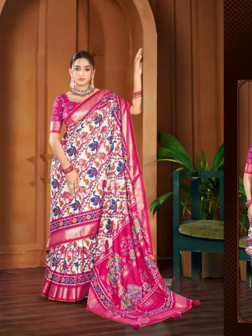 Vipul Amora Silk Plus 915E Wholesale Dola Silk Saree Collection - Image 5