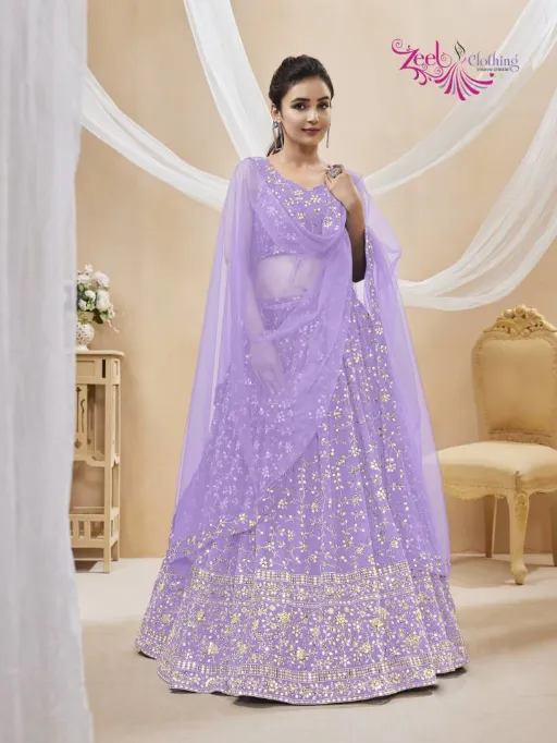 Zeel Ruhana Vol 1 Georgette Zari Embroidery Work Lehenga Choli Collection