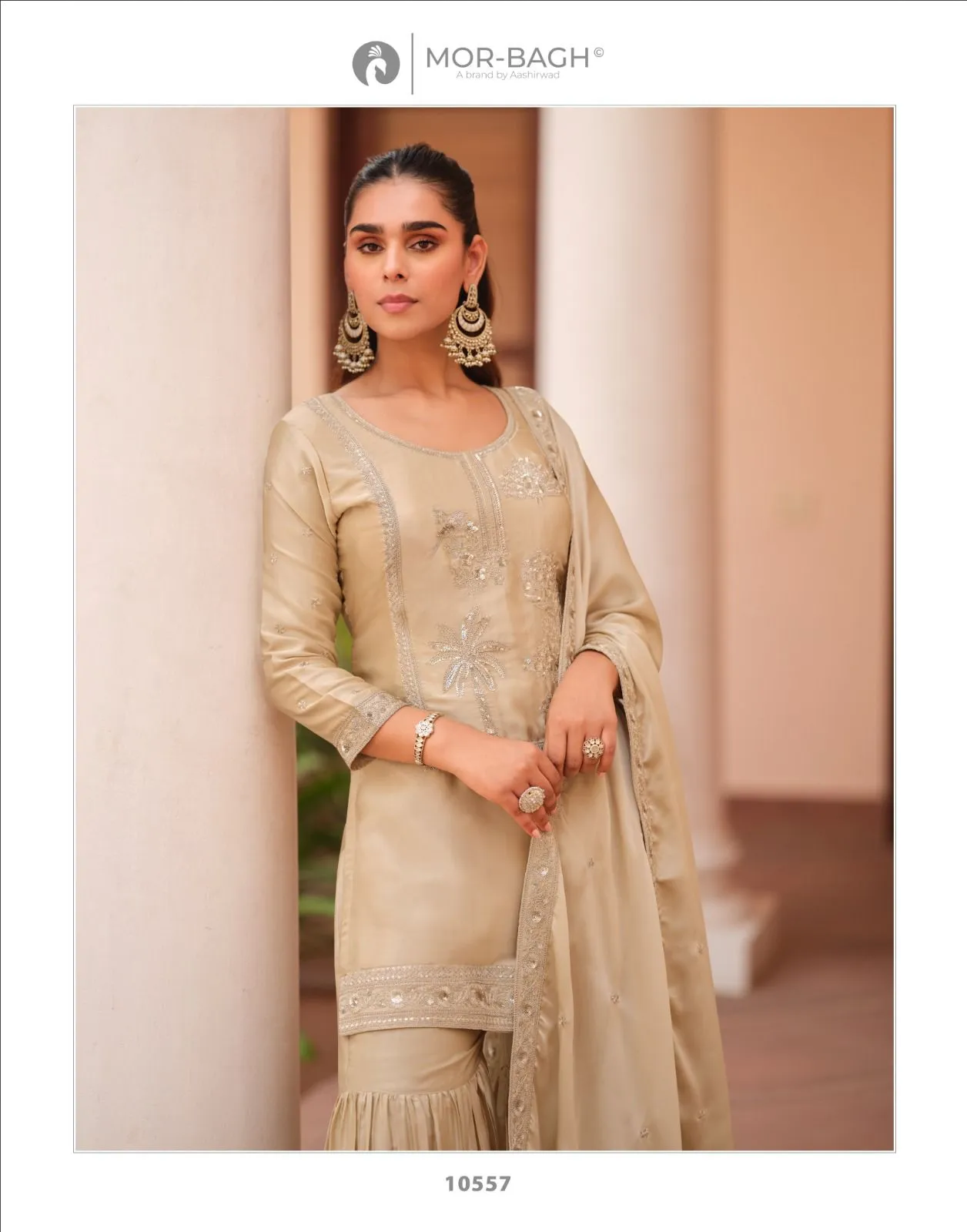 Aashirwad Mor Bagh Mohini Silk Satin Designer Salwar Suits - Image 4