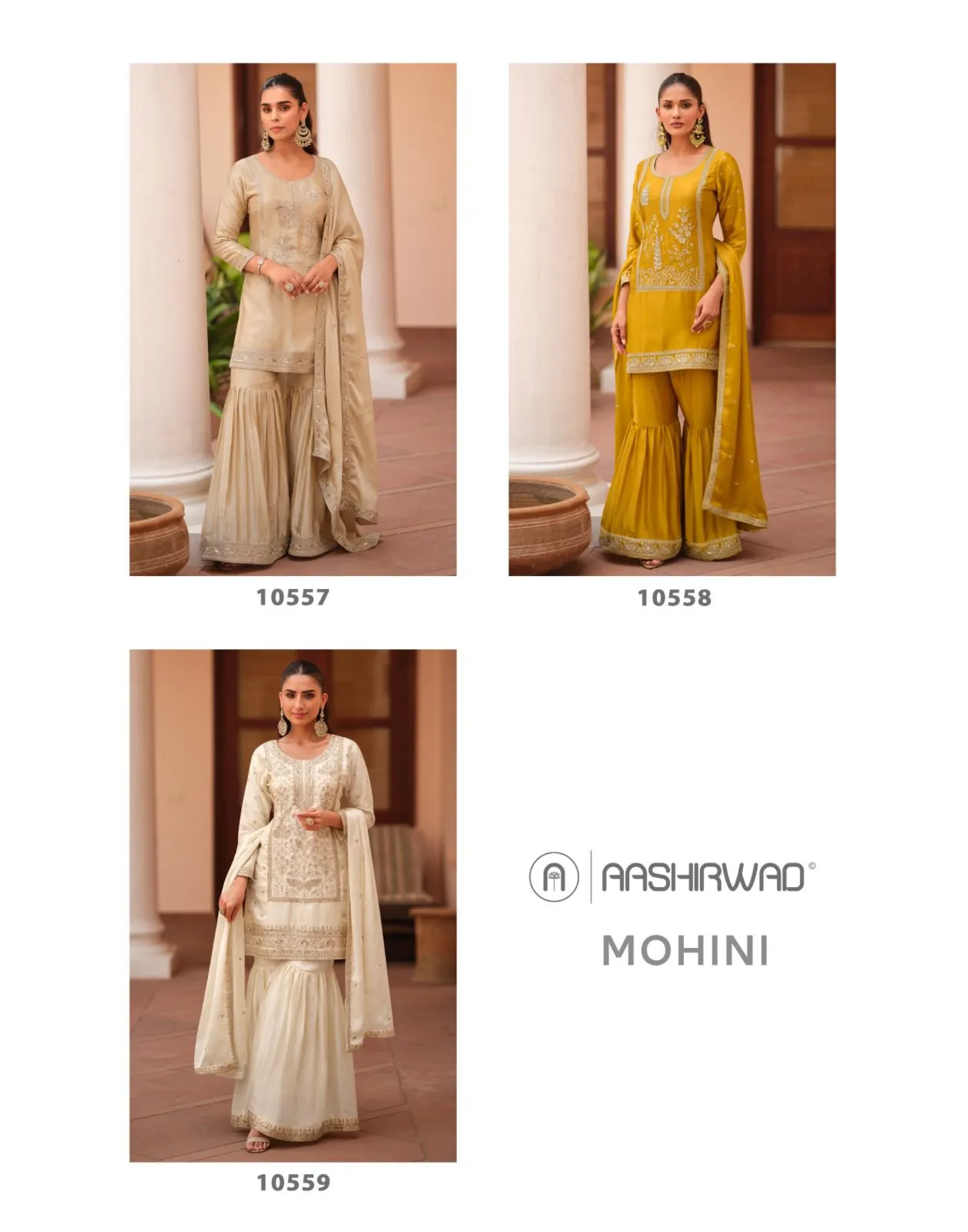 Aashirwad Mor Bagh Mohini Silk Satin Designer Salwar Suits - Image 7