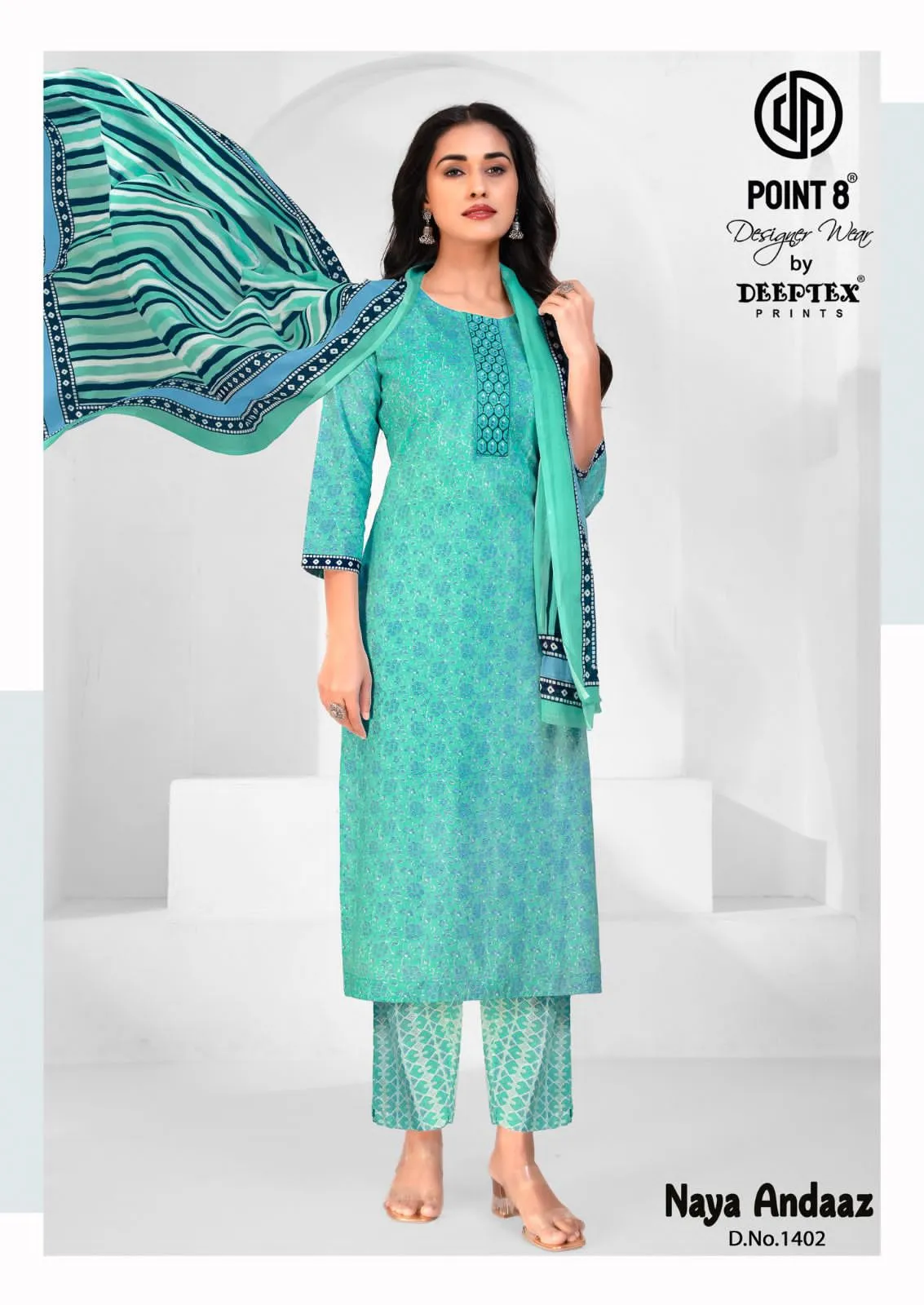 Deeptex Naya Andaaz Vol 14 Readymade Cotton Printed Kurti Set - Image 2
