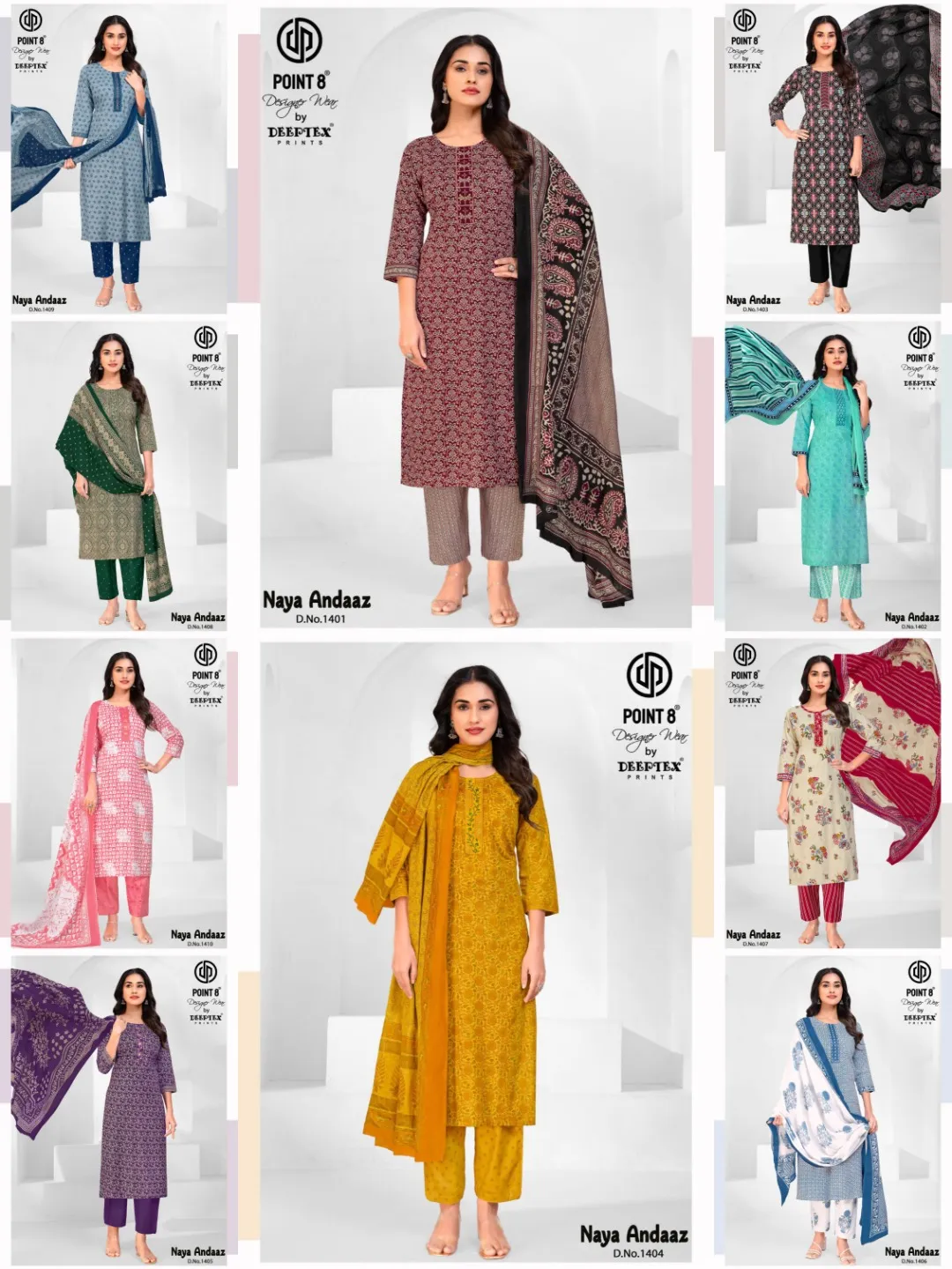 Deeptex Naya Andaaz Vol 14 Readymade Cotton Printed Kurti Set - Image 5