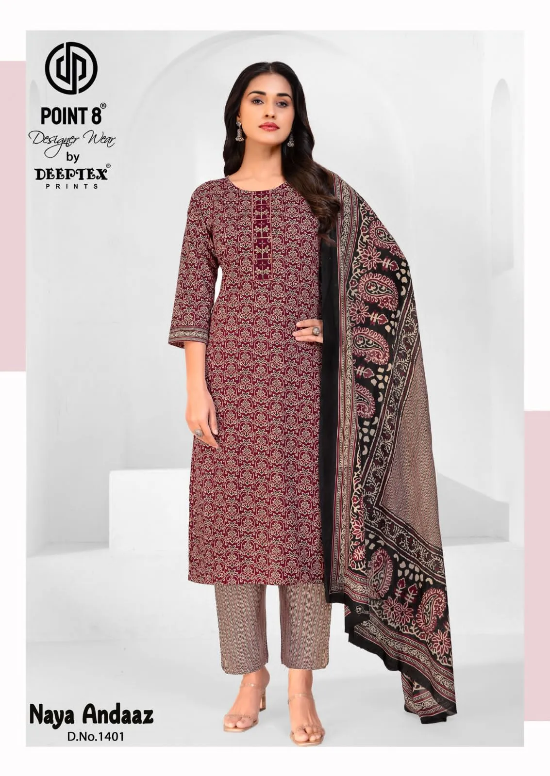 Deeptex Naya Andaaz Vol 14 Readymade Cotton Printed Kurti Set - Image 7