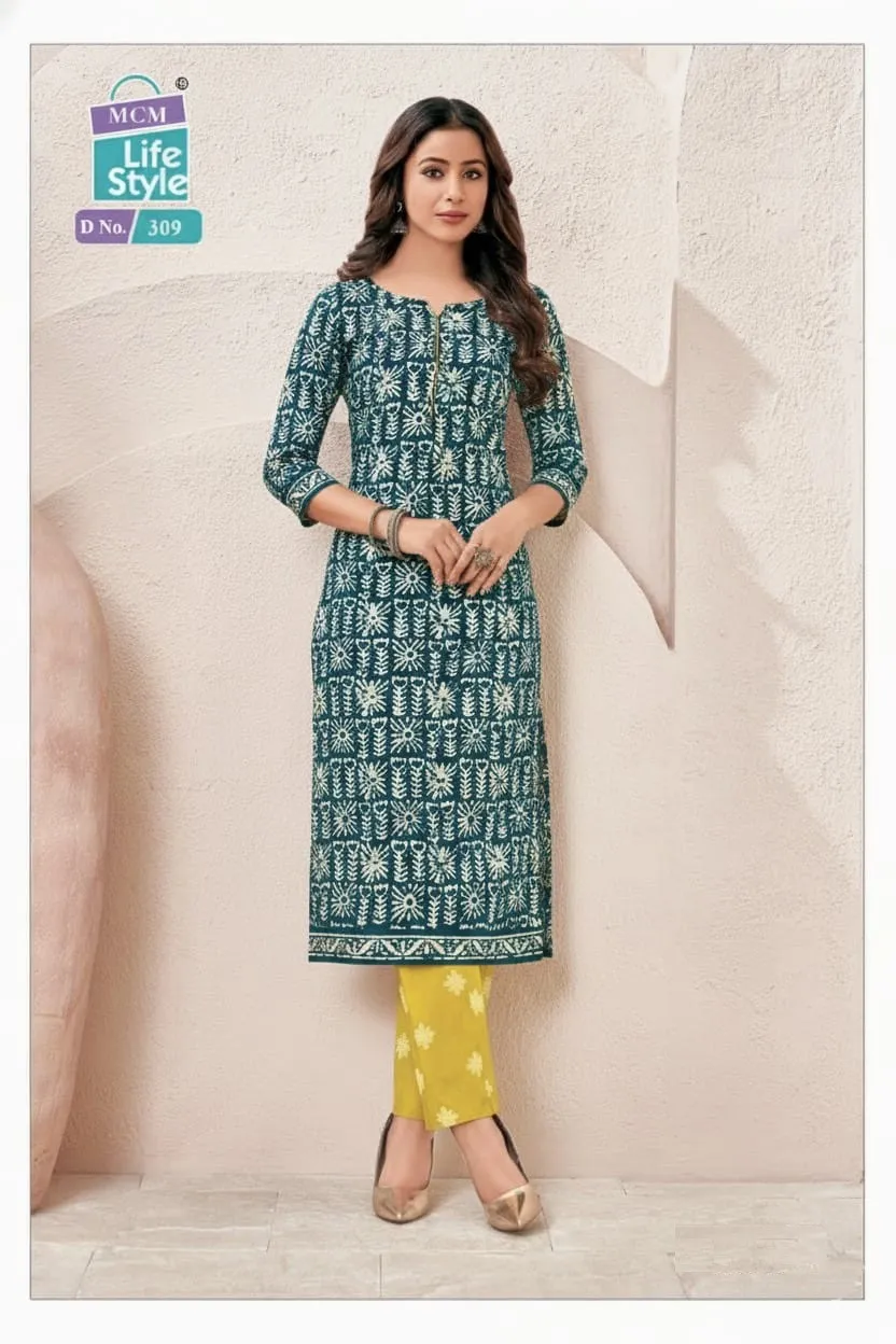 Mcm Batik Vol 1 Readymade Cotton Batik Printed Kurti With Pant Set - Image 8