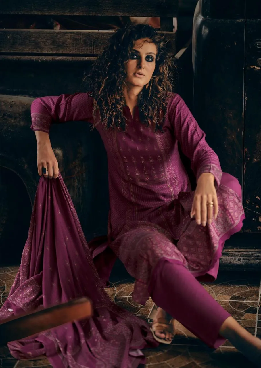 Sadhana Assis Viscose Pashmina Khatli Work Salwar Kameez - Image 11