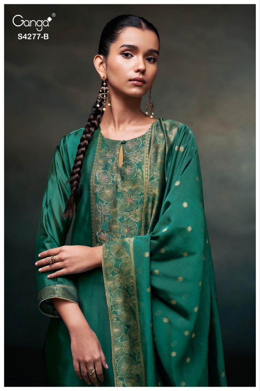 Ganga Orielle 4277 Premium Viscose Woven Silk Salwar Kameez