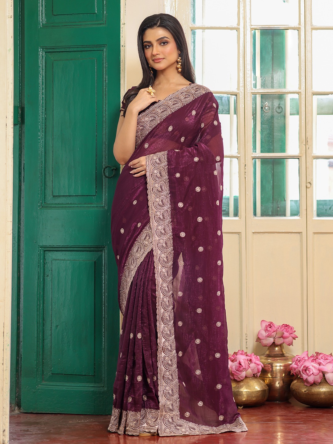 Laxminam 7089 Premium Designer Chiffone Saree