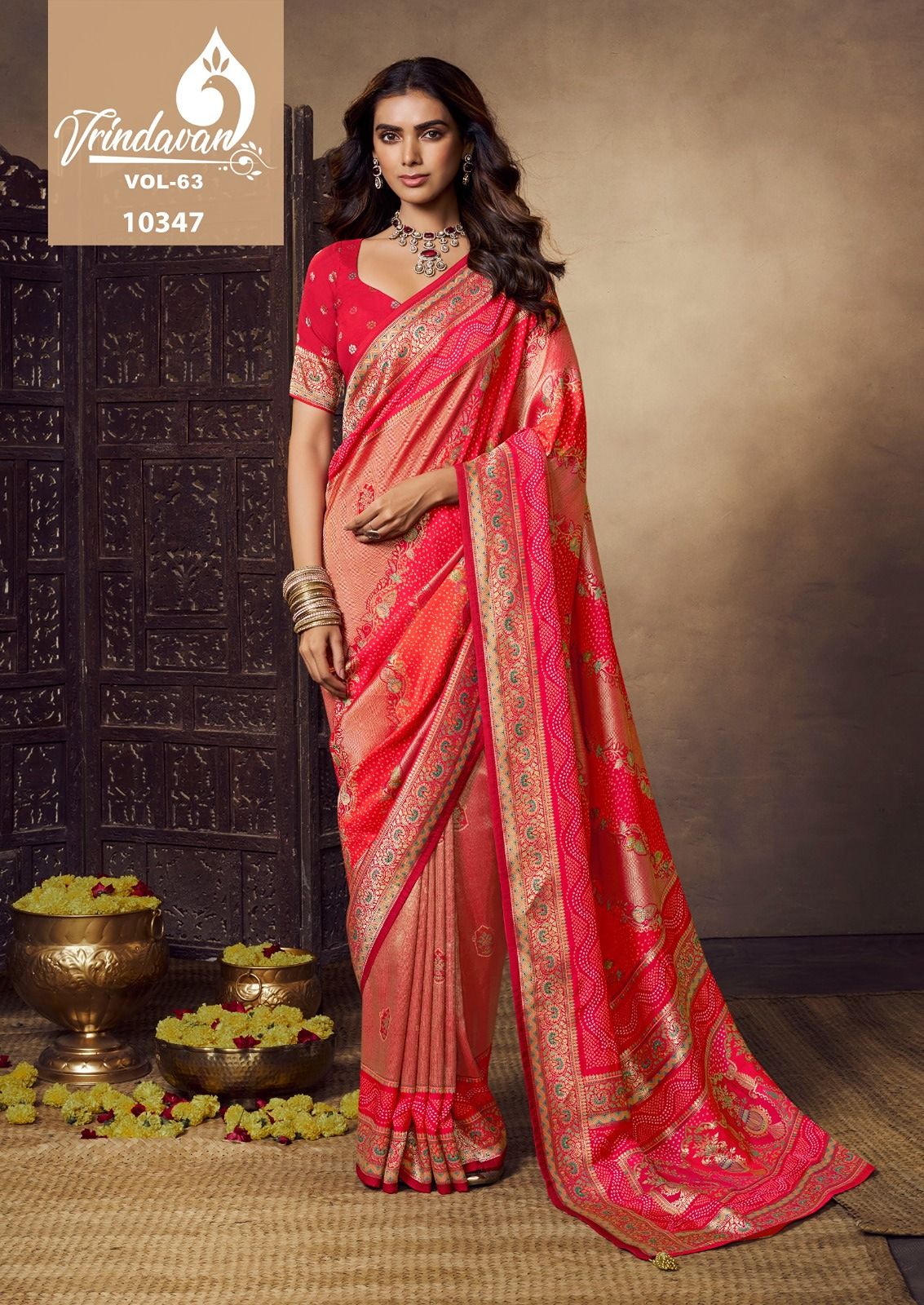 Royals Vrindavan Vol-63 luxurious Silk Saree Collection