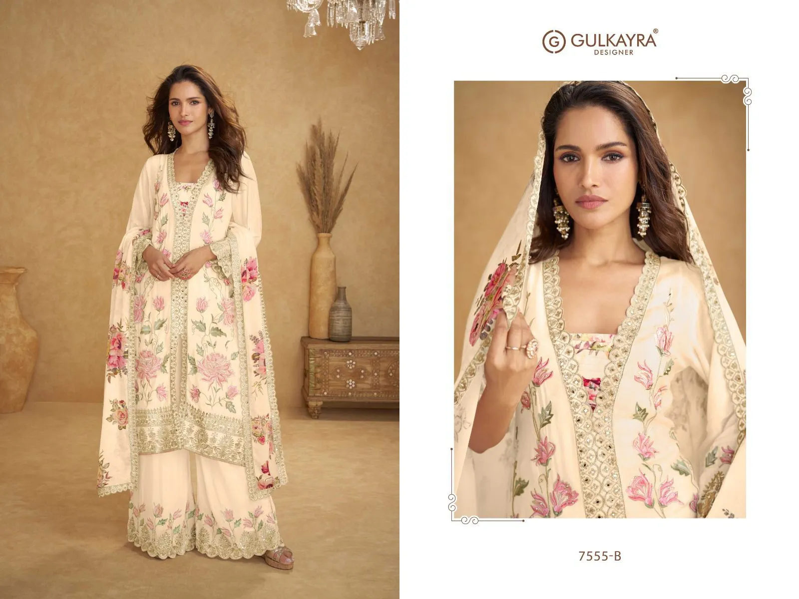 Gulkayra Inayat Chinon Digital Embroidery Work Salwar Kameez - Image 3