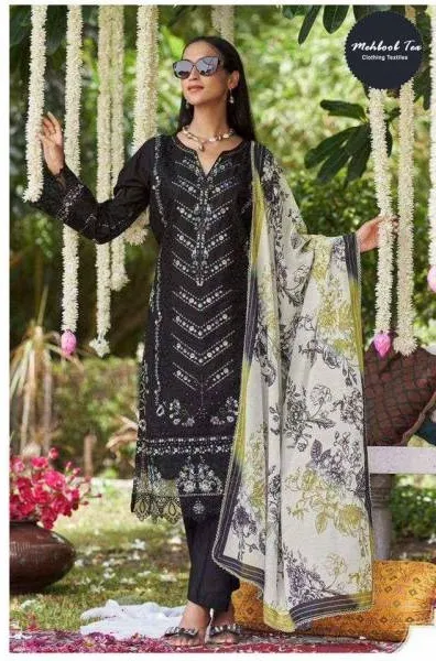 Mehboob Tex 1783 And 1784 Cotton Dupatta Cotton Pakistani Salwar Suits
