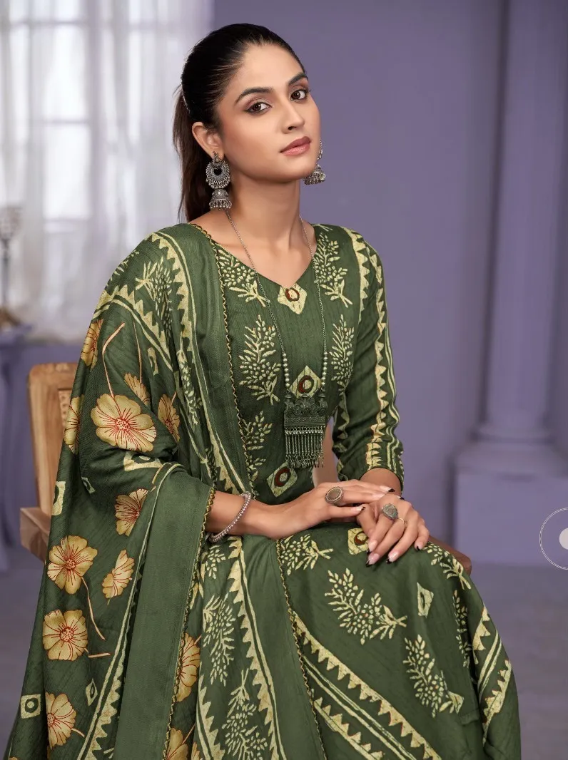 Radhika Sumyra Simar Pashmina Print Embroidery Salwar Suit