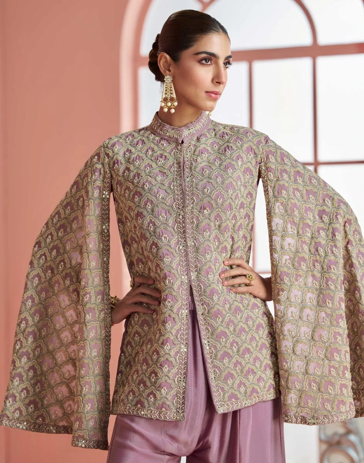 Sayuri Myra Chinon Silk Embroidered Designer Salwar Kameez